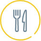 Icon of a fork and knife
